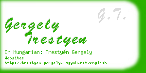 gergely trestyen business card